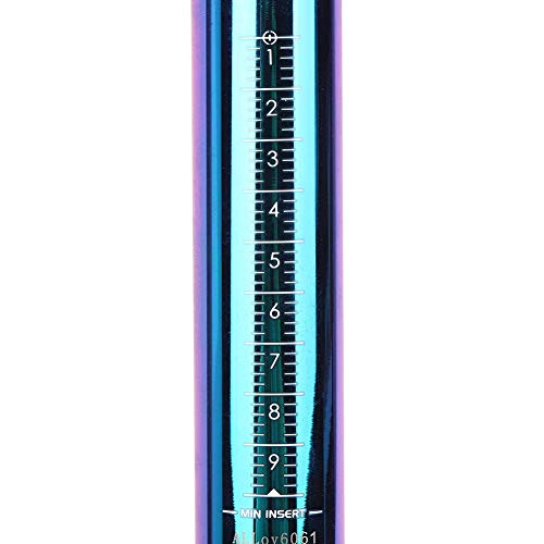 Oreilet Tija de sillín de Bicicleta, tija de sillín, 31,6 mm para Bicicleta de Carretera Accesorio de Ciclismo de montaña Diámetro del Tubo de Ciruela(Bright Color)
