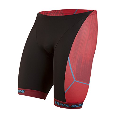 PEARL IZUMI Elite Inrcool - Pantalones Cortos para Hombre, Hombre, Color Vaporize True Red, tamaño XX-Large