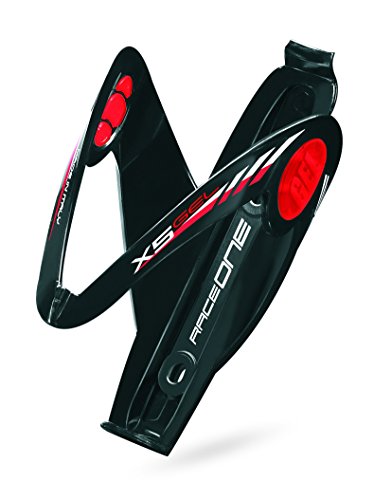RaceOne X5 - Portabidón de bicicleta, color negro y rojo