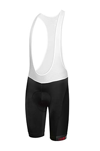 RH+ Sprinter Bibshort Bibshort - Pantalón de Ciclismo para Hombre, Color Negro y Leopardo, Talla XXL