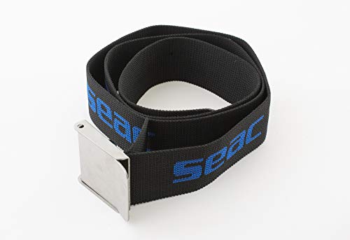 SEAC 0990001 Cinturón, Unisex Adulto, Negro Azul, L