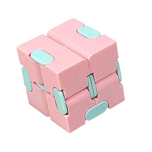 Sroomcla Cubo Anti depresión Juguetes de descompresión duraderos de plástico ABS Infinity Cube para Adultos y niños Juguete Relajante Calmante para el estrés Idea de Regalo Cute