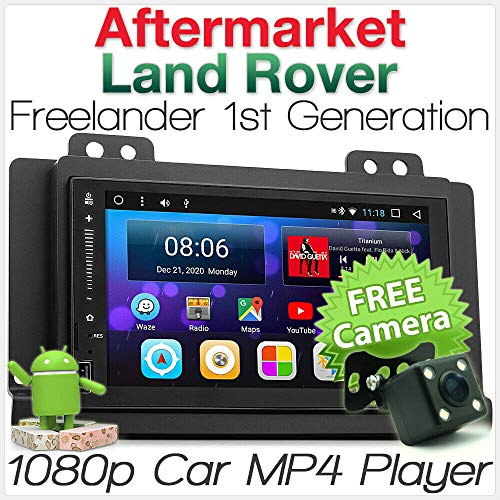 TUNEZ® Reproductor de audio para coche Android 7.1 Nougat Bluetooth MP3 MP4 compatible con Land Rover Freelander 1ª generación MP3 estéreo Radio Fascia Kit año 2004 2005 2006 2007