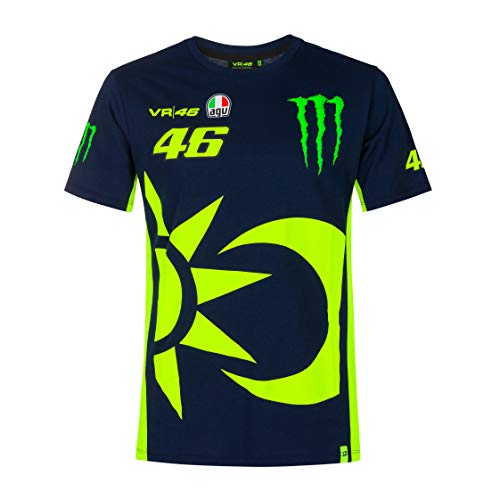 Valentino Rossi Colección Monster Dual - Camiseta para Hombre, Hombre, Camiseta, TSHIRTCMDMB, Turquesa, M