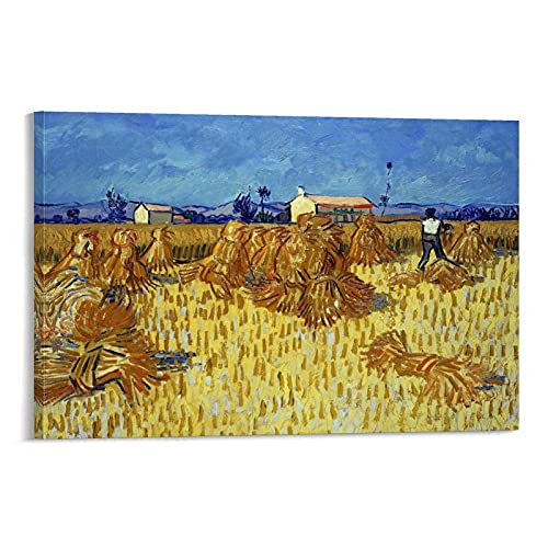 YUMAO Póster decorativo de la cosecha de maíz en la Provenza, 40 x 60 cm