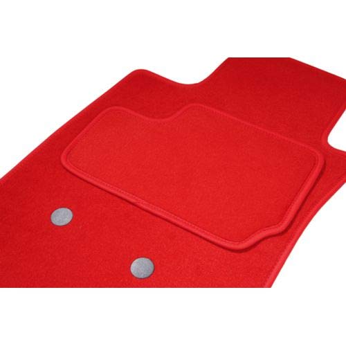 Alfombra MX-5, 2 delanteras, color rojo, del 01.89 al 04.98 a medida. Gama de alfombras ETILE