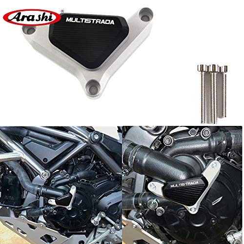 Arashi Protección anticaída del motor control deslizante de marco Almohadillas antichoque para DUCATI MULTISTRADA 1200/1260/S/GT 2015-2019/950 2017 2018 Accesorios para motocicletas Negro