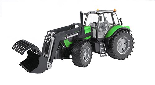 Bruder Spielwaren 3081 Deutz Agrotron X720 - Tractor con excavadora/cargadora frontal , color/modelo surtido