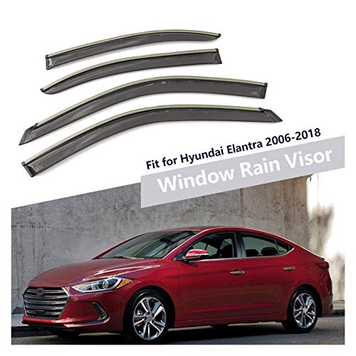 Derivabrisas para Hyundai Elantra 2006-2018 Visores Laterales Visores De Viento Deflectores Ventana Lluvia Visor Accesorios para Coche Cortavientos ventanilla Coche
