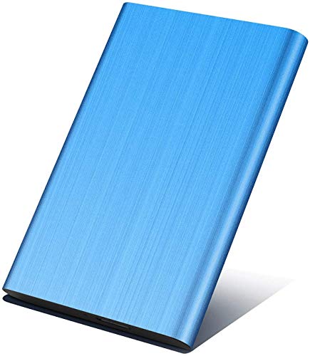 Disco duro externo portátil de 2 TB – Actualización del disco duro externo USB 3.0 para PC, ordenador portátil, Mac, Chromebook, Smart TV (2TB, Blue)