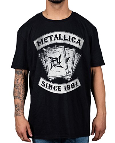 Distribuidor Oficial Metallica desde 1981 Unisex camiseta James Hatfield nuevo con licencia Negro negro Medium