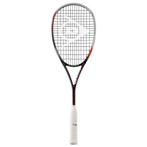 DUNLOP Biomimetic Pro GTS 140 HL - Raqueta de squash, color negro, rojo y plateado