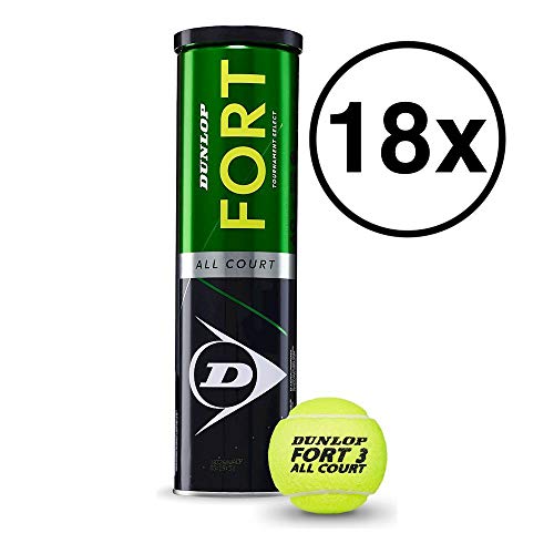 Dunlop Fort All Court Tournament Select 18 tubos de 4 bolas