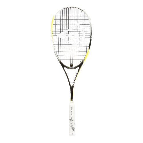 Dunlop Squashschläger Biomimetic Ultimate - Raqueta de Squash (Grafito, Carbono, Cubierta, 68,6 cm), Color Blanco, Negro, Talla única