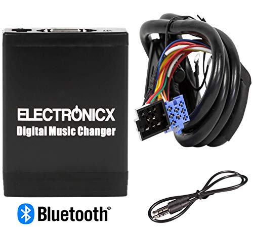 Electronicx Elec-M06-VW8D-BT Adaptador de Musica para Coche USB,AUX, SD, MP3, Bluetooth para VW, Skoda, Audi, Ford 8 Pin