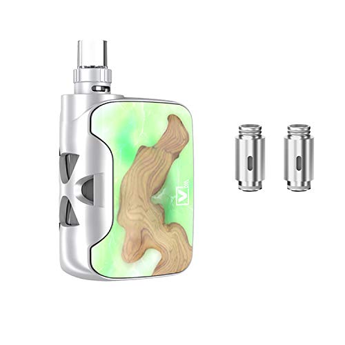 Fusion 50W de inicio Kit con 2.0ml Atomizer 1500mAh Battery Dual Cores Kit de vaporizador de cigarrillo electrónico No E líquido No nicotina (Jade)