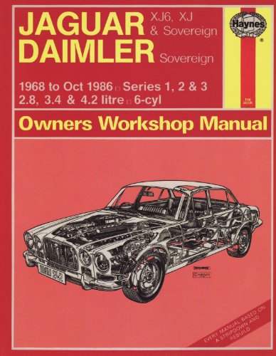 Jaguar XJ6 and XJ Sovereign/Daimler Sovereign 1968-86 Series 1, 2 and 3 Owner's Workshop Manual (Service & repair manuals)