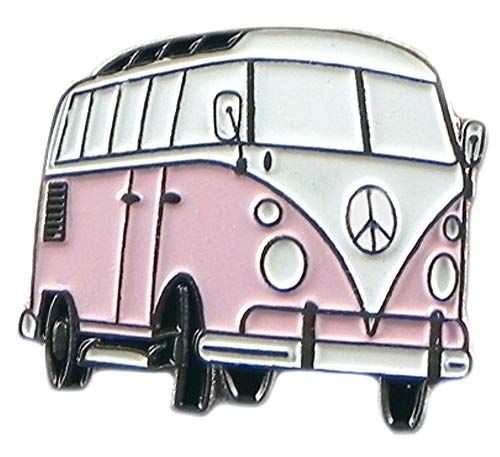 Mainly Metal ™ Pin esmaltado Camper Van Pink (Campervan) Continent Tourer (25 mm)