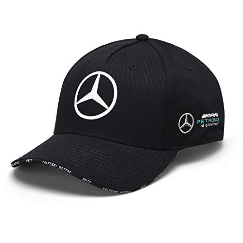 Mercedes AMG Petronas F1 Driver Valtteri Bottas Gorra Negro Oficial 2019