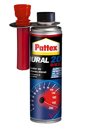 Pattex Nural, Limpiador de Inyectores Diesel, mejora la combustión y la aceleración, Incoloro