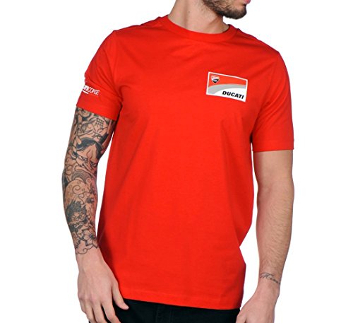 pritelli 1736002 Camiseta Hombre Logo Ducati, rojo, S