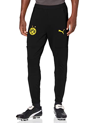 PUMA BVB Training Pants W/Zip Pockets and Zip Legs Chándal, Hombre, Puma Black, M