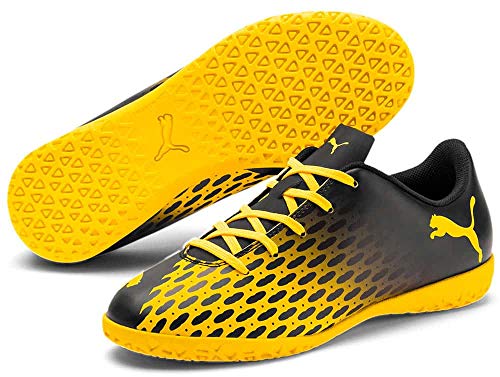 Puma Spirit III IT Jr, Zapatillas de fútbol Sala, Black-Ultra Yellow, 37 EU