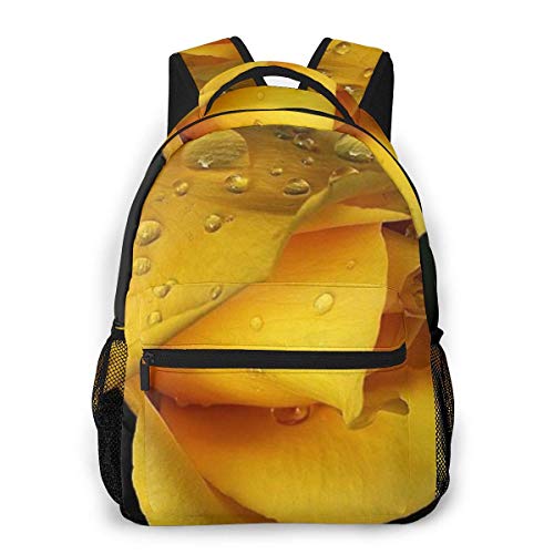 Shichangwei Mochila Escolar Yellow Rose with Water Durable Kids Back To School Backpack Polyester Book Bag For Boys Girls Adults