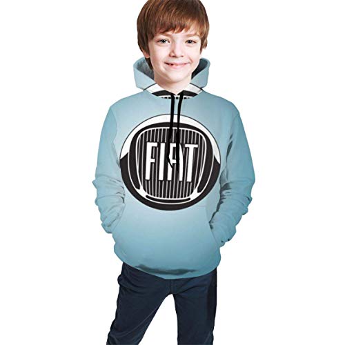 Sudadera con Capucha Fiat Logo para Adolescentes, Unisex