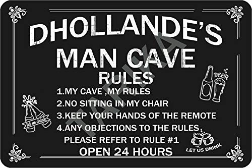 Tarika Dhollande'S Man Cave Open 24 Hours Cartel de Hierro Pintura Vintage Cartel de Chapa para Street Garage Home Cafe Bar Hombre Cave Farm Decoración de Pared Artesanías