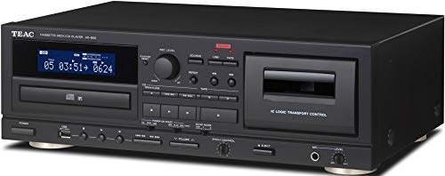 Teac AD-850 AD850 - Reproductor de CD con grabadora USB y micrófono de karaoke (AD850B)