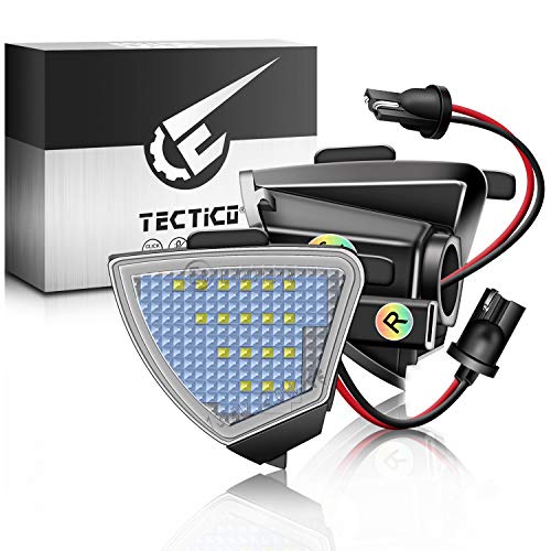 TECTICO Luces LED Espejo lateral Coche, luz de visión trasera sin error 6000K blanco Compatible con VW Golf 5 GTI Mk5 MkV Jetta Passat B6 R32 Golf6, 2 piezas