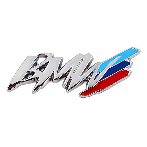 1 Piezas de Moda para BMW M3 M5 1 3 4 5 Series X1 X3 X5 M Coche Styling China Neto Red Modificado Fender Side Logo DE LA PEGATORIA DE CUCHO Accesorios DE Decoración Accesorios (Color Name : Silver)