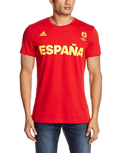 adidas T-Shirt Spanien Graphic Camiseta Selección de España, Hombre, Rojo-(Escarl), XL