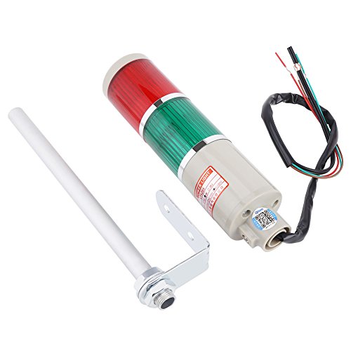 Akozon 1pc rojo/verde LED Advertencia Equipo de Emergencia Iluminación de Valiza de Alarma lámpara indicadora 220V