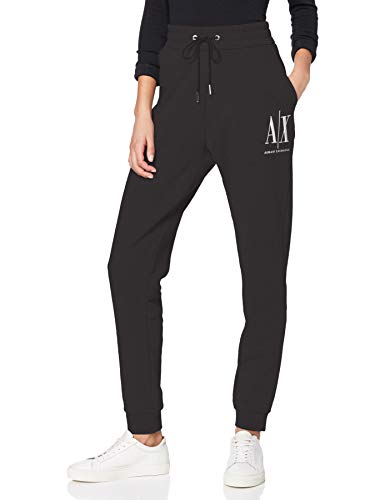 Armani Exchange Icon Project Jogger Pantalones de Deporte, Negro (Black 1200), 44 (Talla del Fabricante: Large) para Mujer
