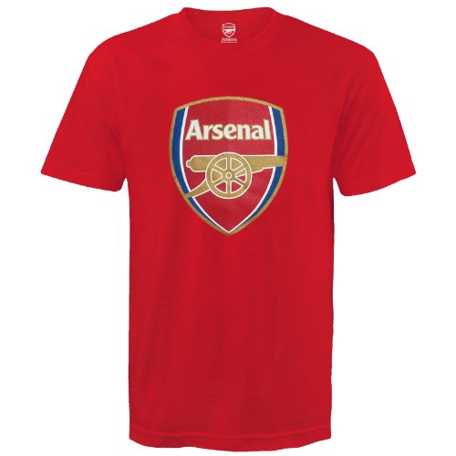 Arsenal F. C. - Camiseta de manga corta para niños, diseño de equipo Arsenal rojo rosso Talla:6-7 años