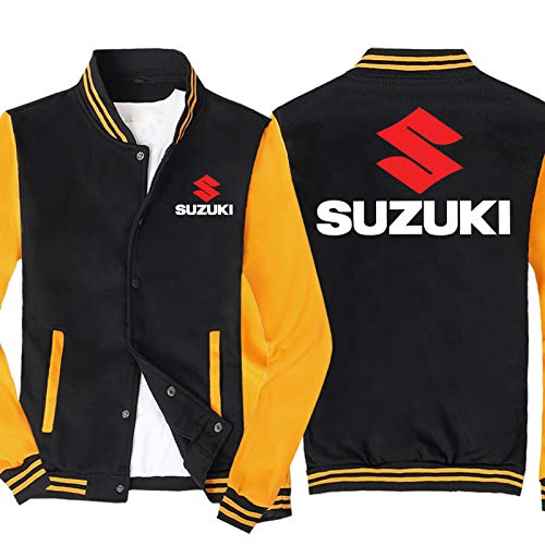Chaqueta De La Sudadera para Hombre - Suzuki Impreso Uniforme De Béisbol De Manga Larga Casual Chalets - Adolescentes Regalo B-3XL