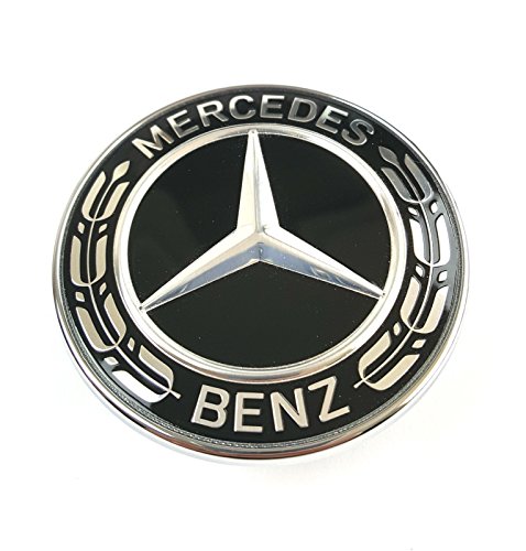 Emblema original de Mercedes Benz para el capó, color negro