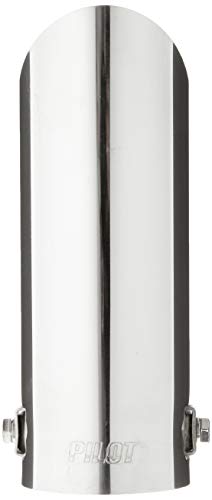 ER60000 - Acero inoxidable de tubo de escape del tubo de escape de para atornillar Embellecedor de tubos de escape universales negro/cromo