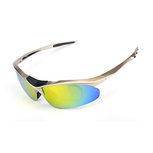 Esquí Hombres y Mujeres Gafas de Sol Anti-UV Gafas para Montar en Bicicleta Deportes al Aire Libre Gafas polarizadas para Esquiar Escalada y Pesca, Plata