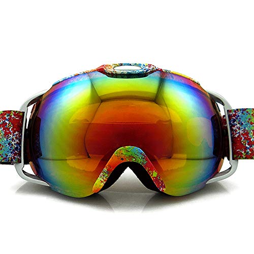 Gafas De Esquí Esféricas Dobles Antiniebla, Nuevas Gafas De Esquí para Adultos De Alpinismo/Snowboard/Esquí De Doble Tabla/Equitación