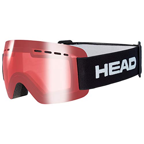 Head Solar JR FMR Gafas de esqui, Unisex niños, Rojo, Talla Unica