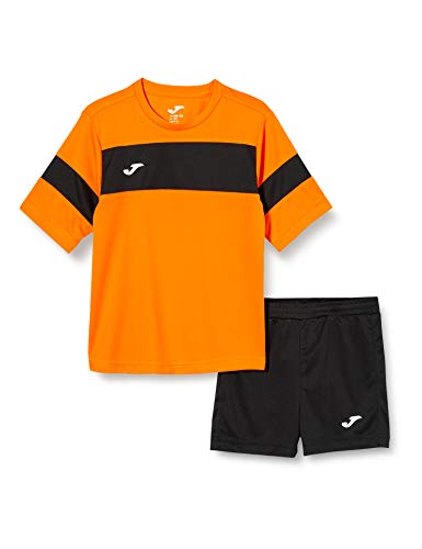 Joma Academy ll Conjunto de Fútbol, Niños, Naranja (Orange-Black), XS