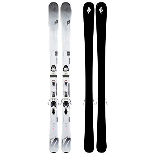 K2 Anthem 75 Erp 10 Quikclik - Esquís para Mujer, Color Blanco y Negro, Mujer, 10D0408.273.1.142, Design, 142