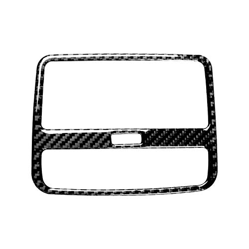 Marco de fibra de carbono interior cubierta cubierta cubierta etiqueta engomada estilo para Audi A4 B9 8W 2016-2021 (panel de salida de aire de escape trasero)