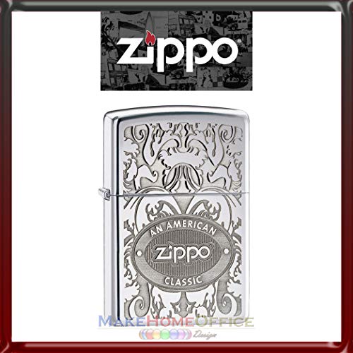 Mechero"Zippo" Mod. 24751 Crown Stamp Gasolina recargable cortavientos"Modelo Logo"