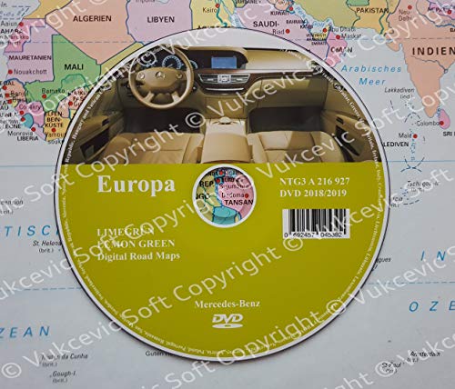 Mercedes Comand APS NTG3 2018/2019 DVD LIMEGRUN Lemon Green