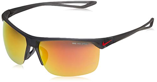 Nike EV1013-021 Trainer M Gafas de sol mate gris oscuro, color naranja espejo lente tinte