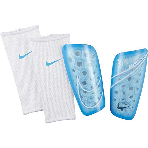 NIKE Nk Merc Lt Grd H Espinilleras de Fútbol, Unisex Adulto, Azul (Blue Hero/White/Blue Hero), S